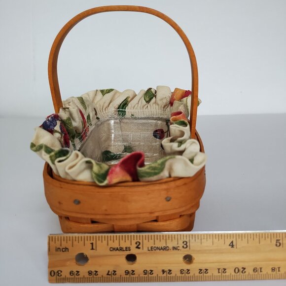 2001 Longaberger Mini Handled Basket - Picture 3 of 16